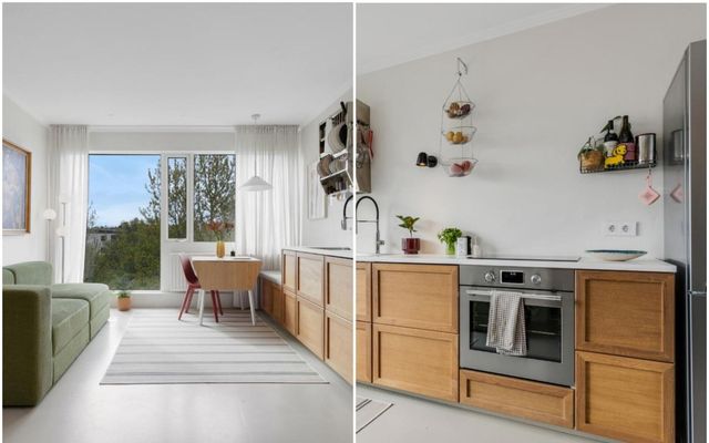 Íbúðin er á eftirsóttum stað við Kleppsveg í Reykjavík.