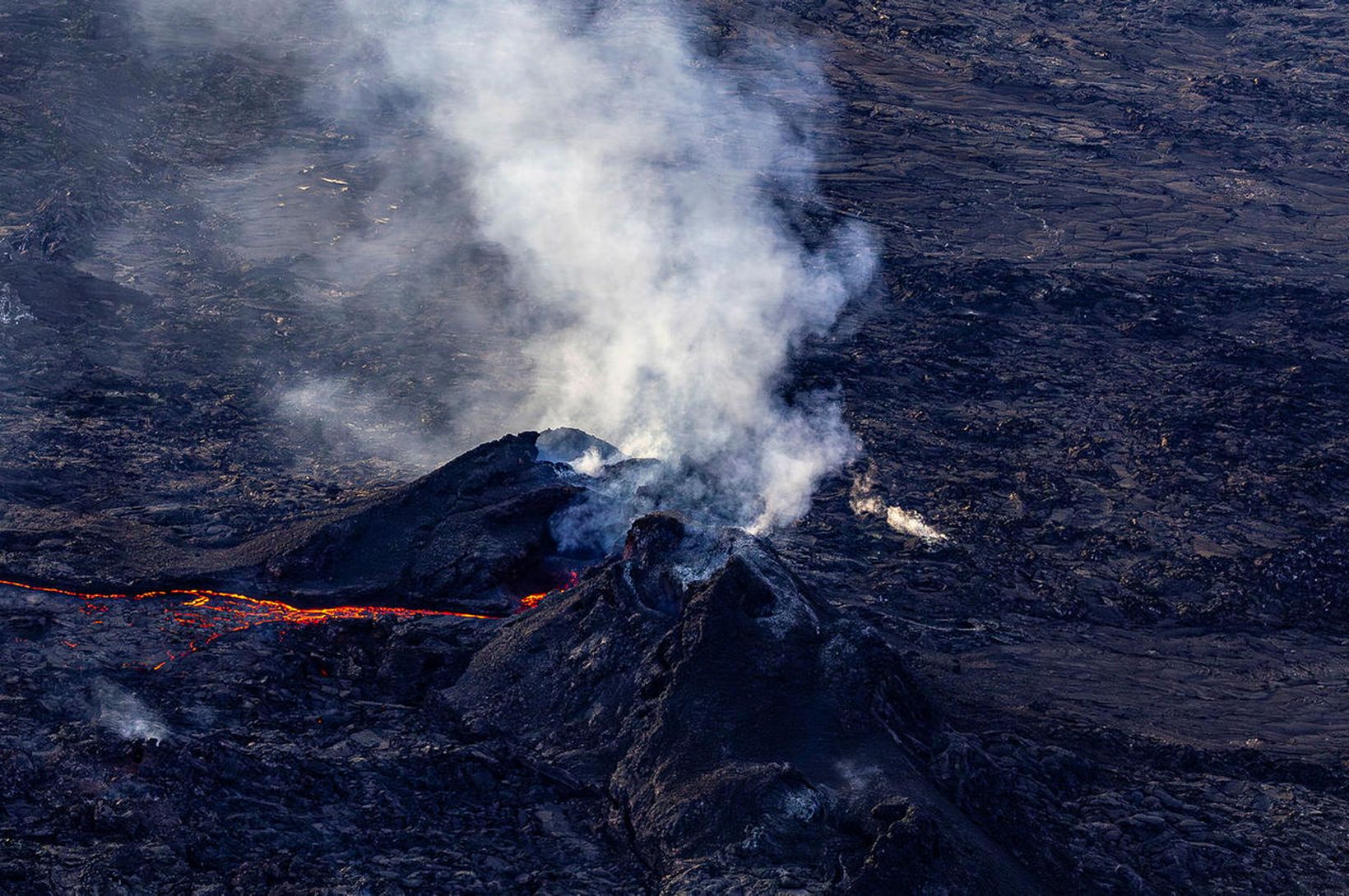 Síðustu myndirnar af eldgosinu