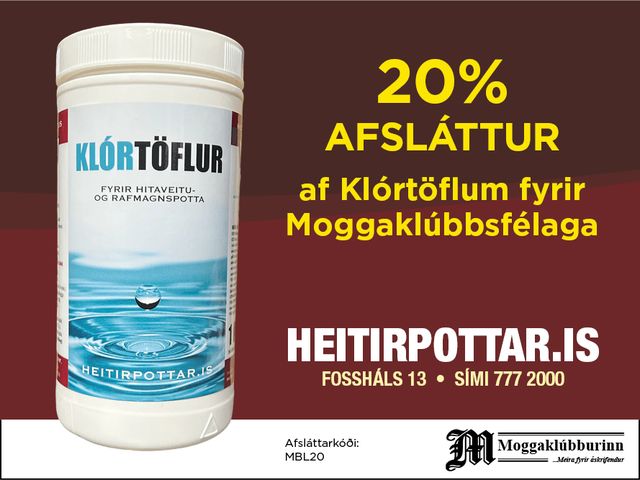 Heitirpotta - klórtöflur