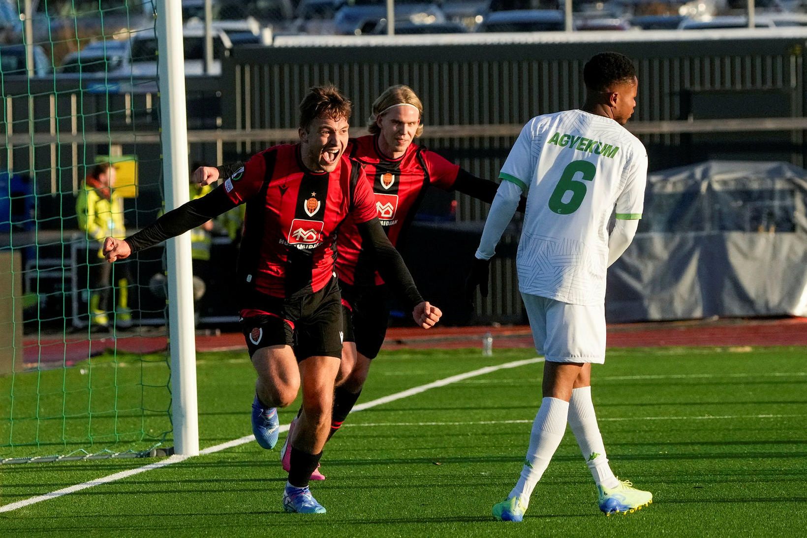 Gunnar Vatnhamar skoraði gegn Cercel Brugge í keppninni en er …