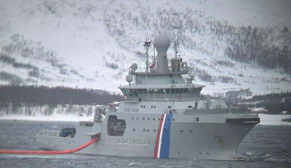 Varðskipið Þór í slipp í Noregi