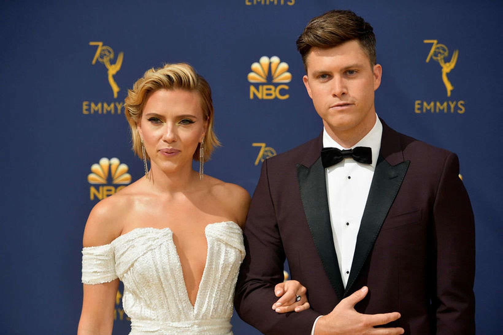 Scarlett Johansson og Colin Jost.