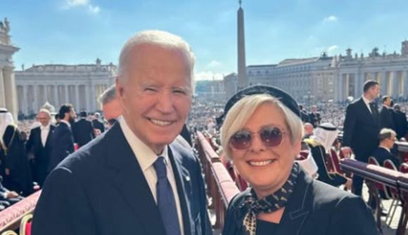 Halla og Biden hittust í Róm