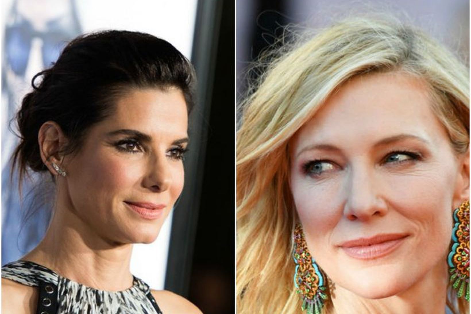 Sandra Bullock og Cate Blanchett fara í sérstaka andlitsmeðferð.