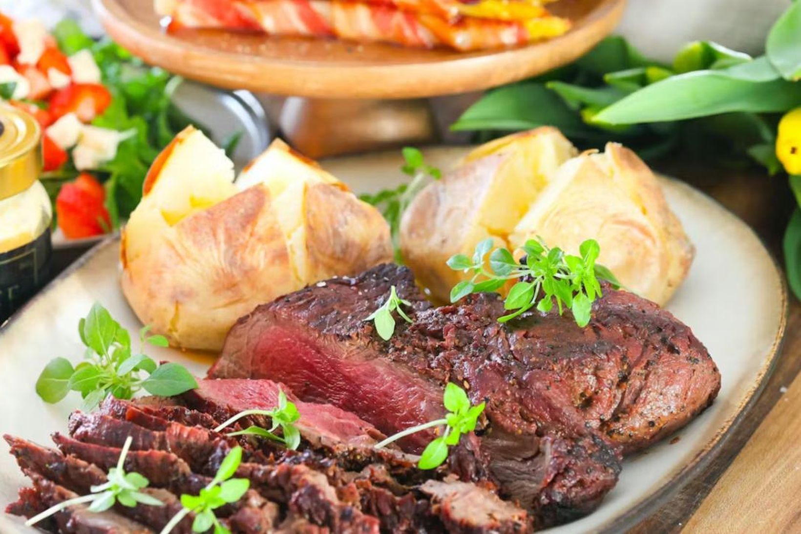 Nautalund í „black garlic“ marineringu