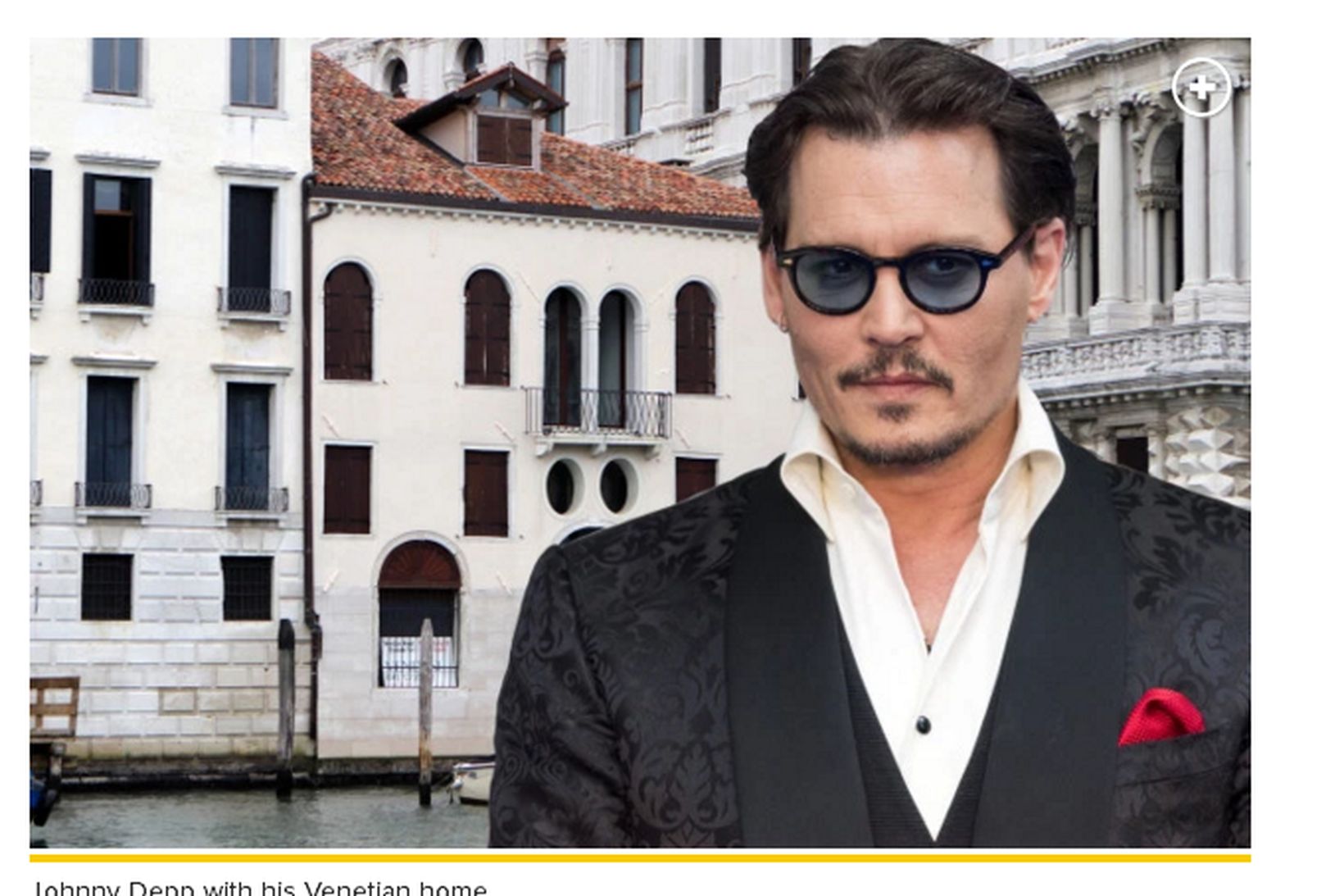 Johnny Depp og húsið í Feneyjum.