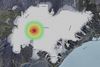 Largest quake recorded: Volcanic tremors