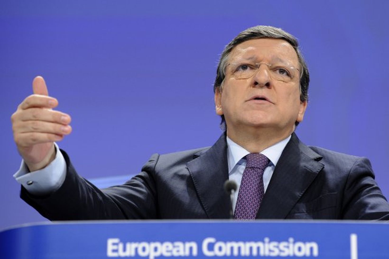 Jose Manuel Barroso er forseti framkvæmdastjórnar ESB. Hann greindi frá …