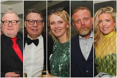 Össur Skarphéðinsson, Andrés Magnússon, Margrét Júlíana Sigurðardóttir, Ásgeir Jónsson og Áslaug Arna Sigurbjörnsdóttir voru á …