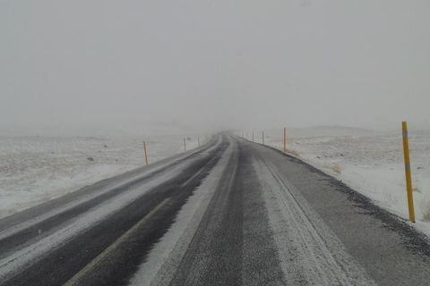 The roads will be this color today.
