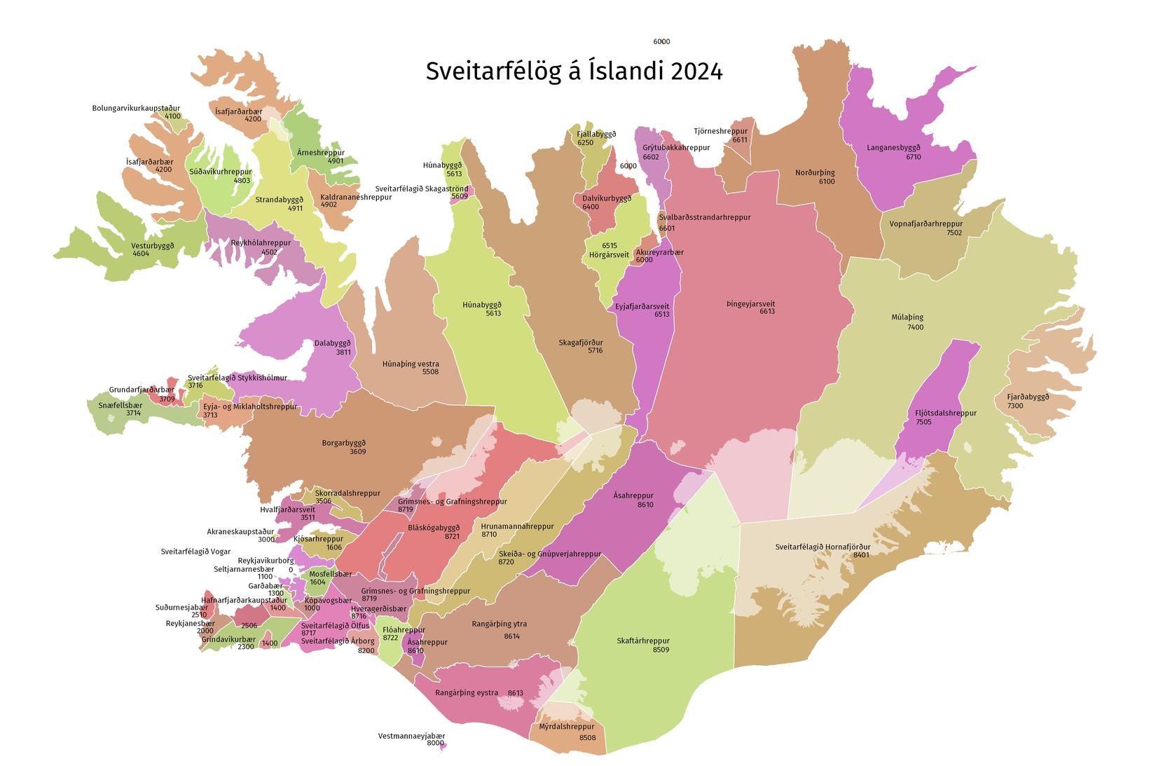 Sex sveitarfélög höfðu í gildi allar þær reglur sem athugun …