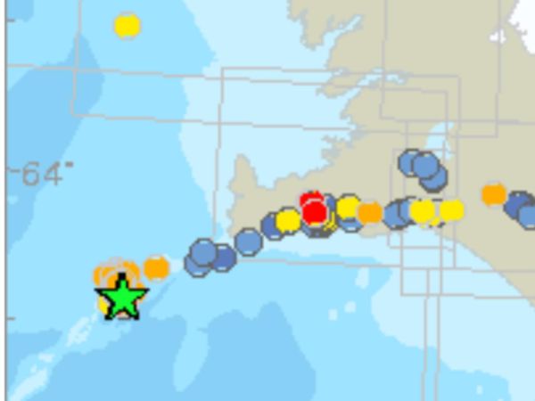 Considerable seismic activity was recorded in the area overnight.