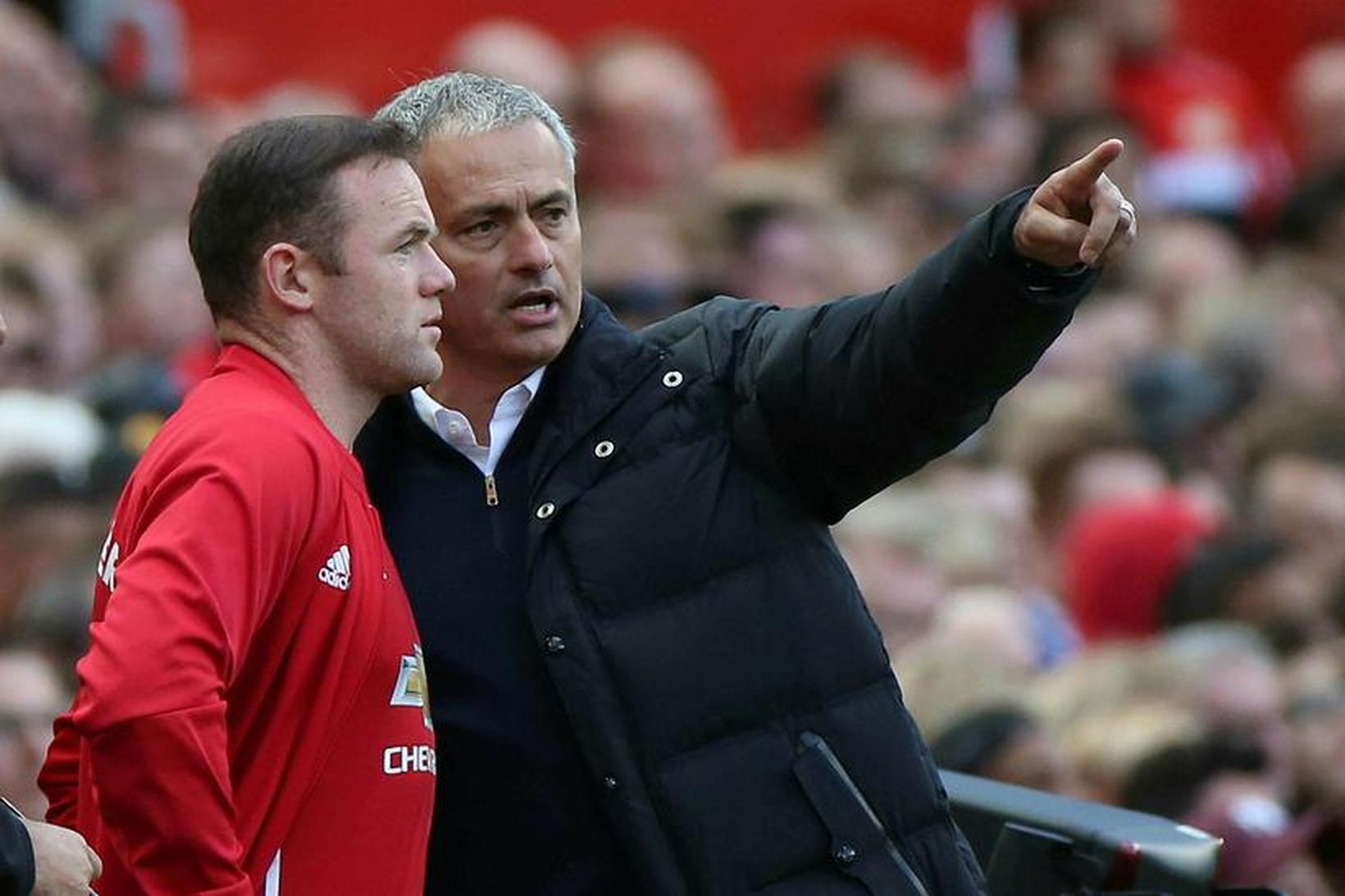 José Mourinho og Wayne Rooney.