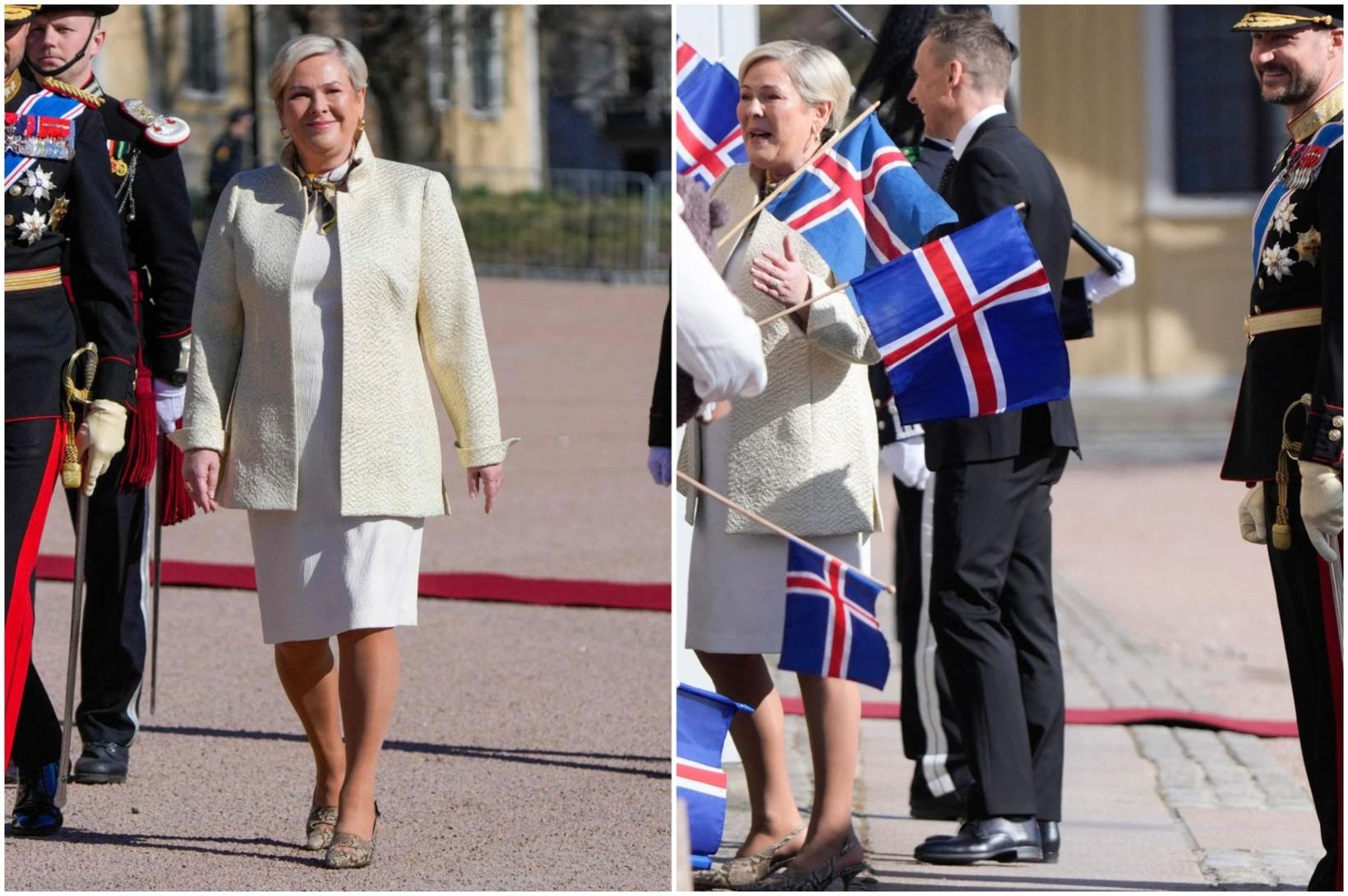 Tók sig til og fór í svarta skó