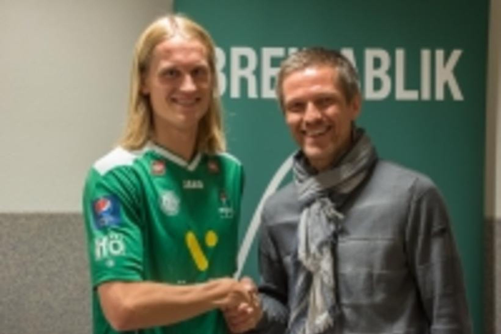 Atli Sigurjónsson og Arnar Grétarsson þjálfari Breiðabliks.