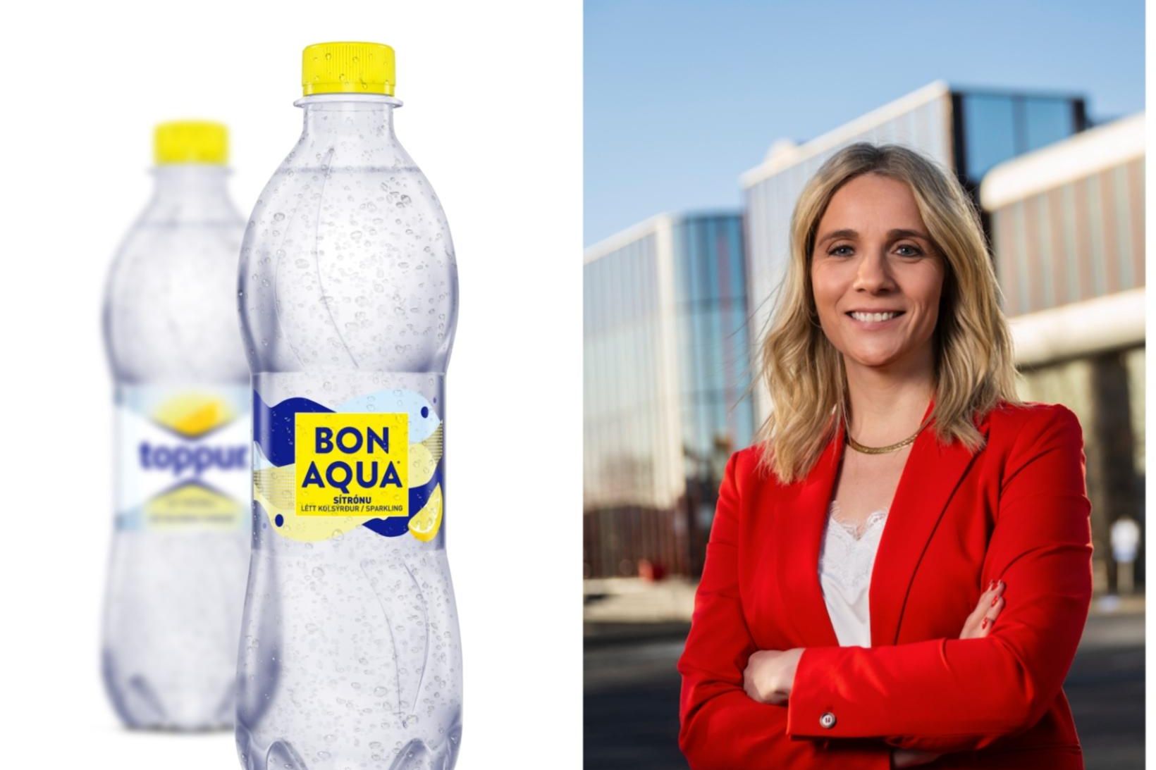 Toppur verður Bonaqua. Anna Regína Björnsdóttir, forstjóri Coca-Cola á Íslandi, …