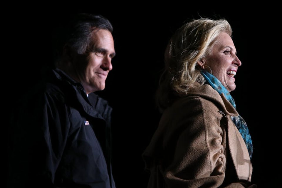 Hjónin Mitt og Ann Romney.