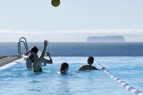 Summertime in Hofsós Pool.