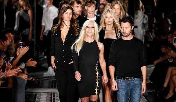 Donatella Versace á tískuvikunni í New York