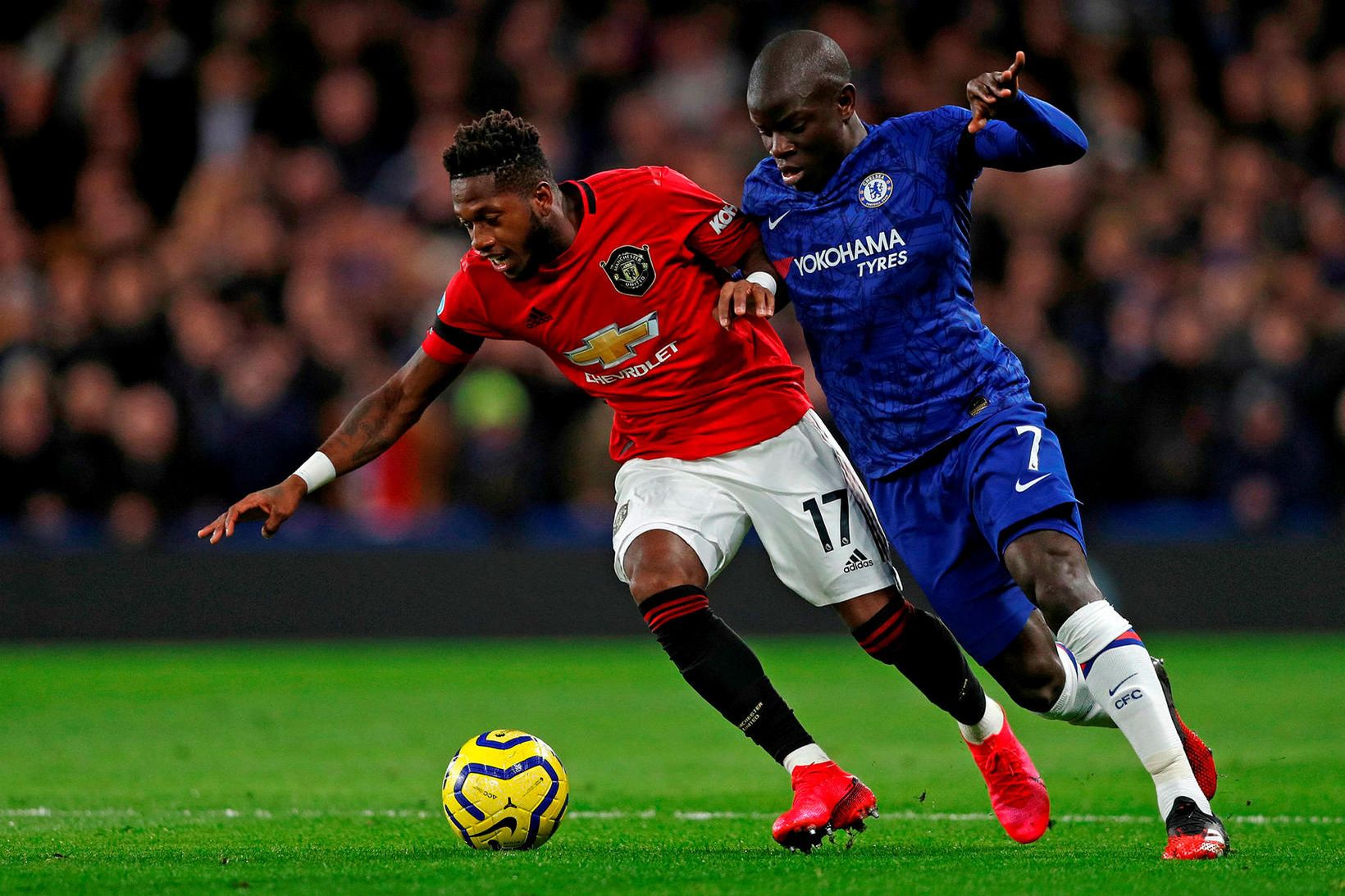 N'Golo Kante í leik Chelsea og Manchester United.