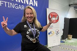 Sigríður Andersen keppti á kraftlyftingarmóti á dögunum og varð í fyrsta sæti.