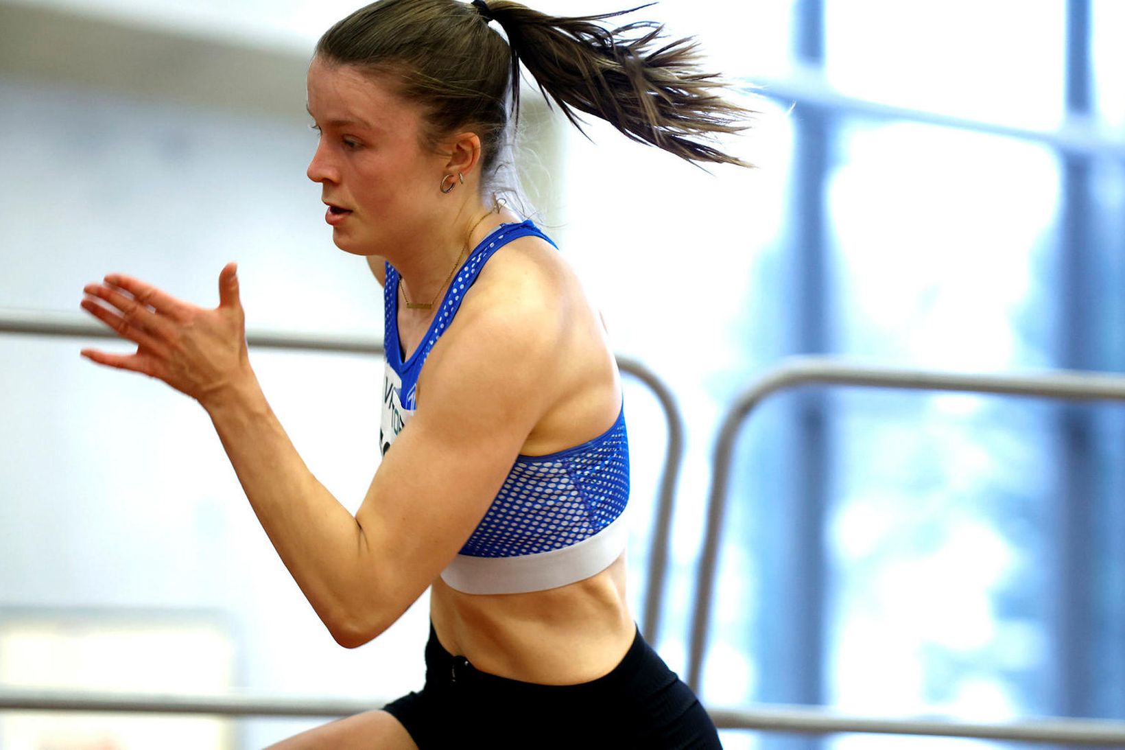 Guðbjörg Jóna Bjarnadóttir keppir í 100 og 200 m hlaupi …