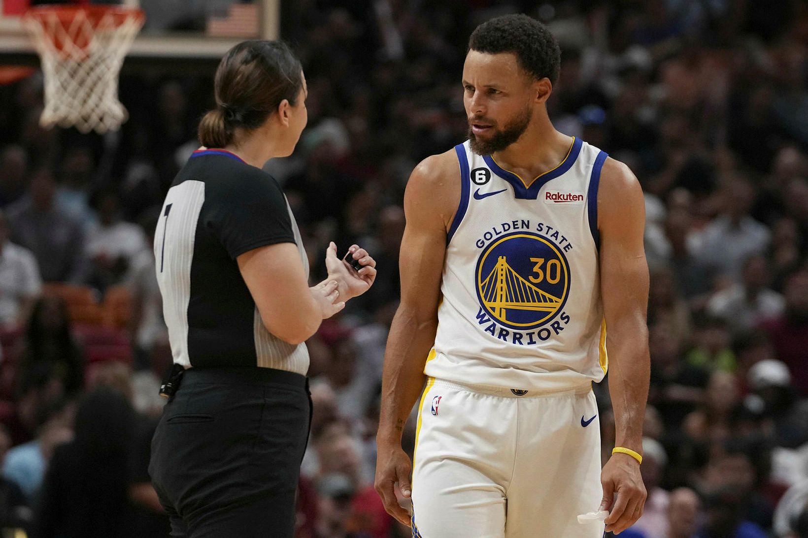 Steph Curry átti stórleik í tapi í nótt.