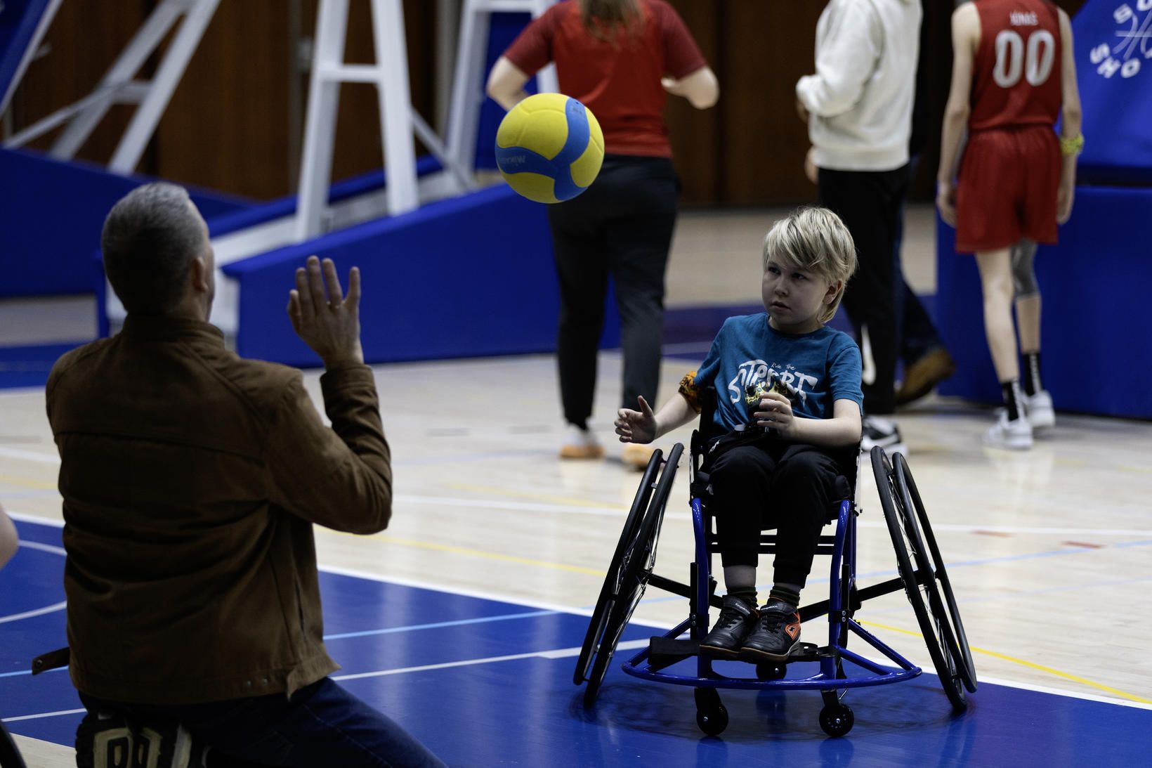 Gleðin var við völd í Laugardalshöll í gær