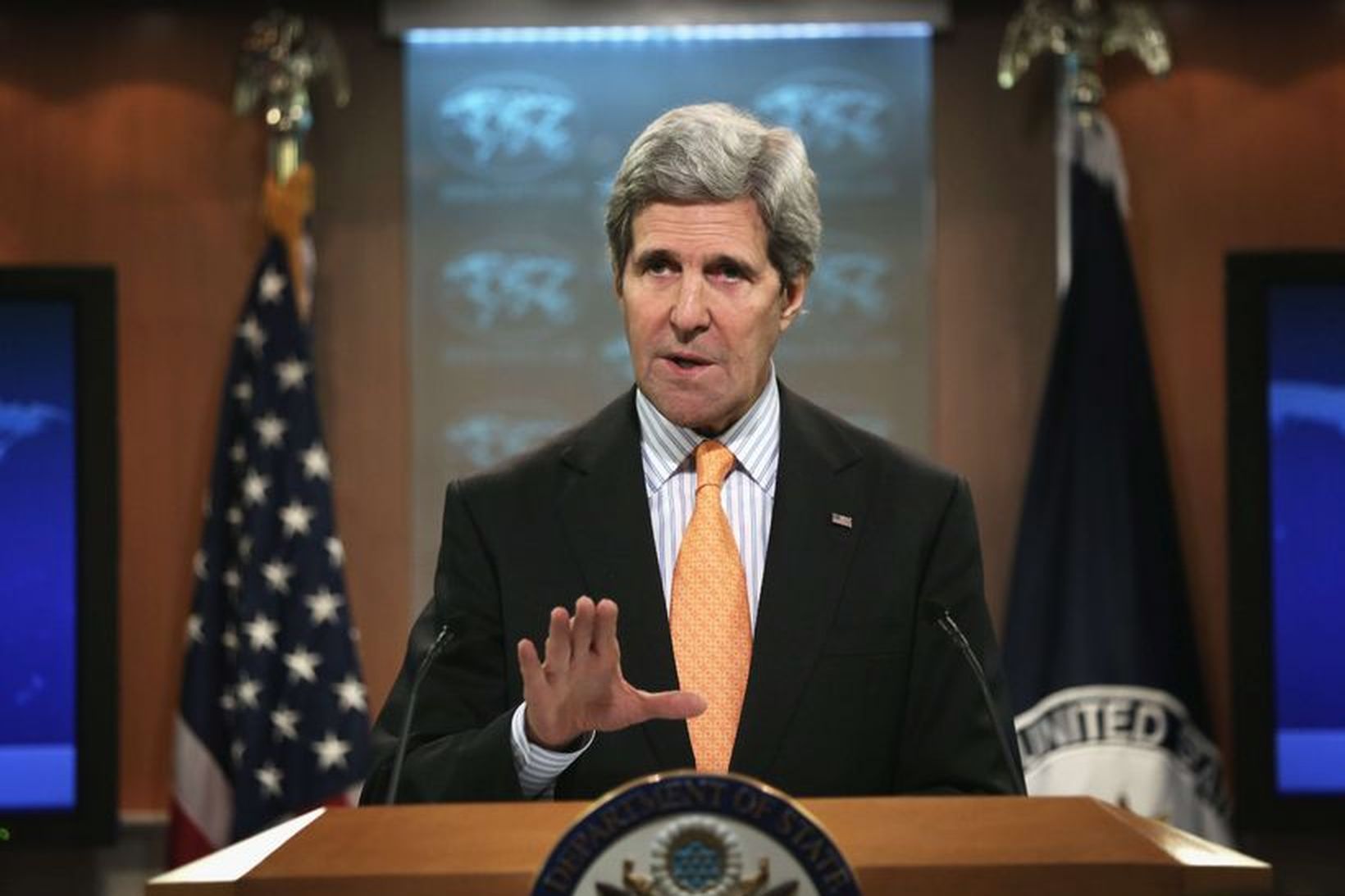 John Kerry utanríkisráðherra Bandaríkjanna.