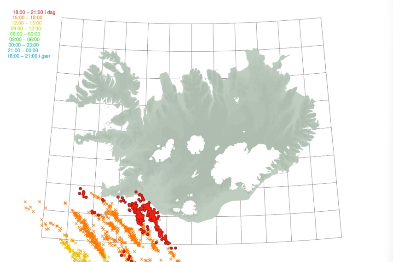 Von á þrumum næstu klukkustundina