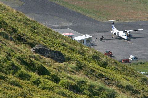 From Ísafjörður Airport.
