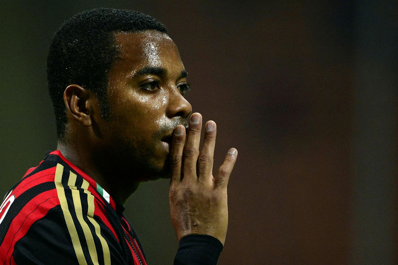 Robinho þegar hann lék með AC Milan árið 2013.