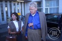 Iceland's President Olafur Ragnar Grimsson and his British fianc
