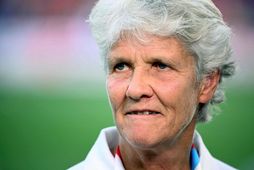 Pia Sundhage, þjálfari Sviss.