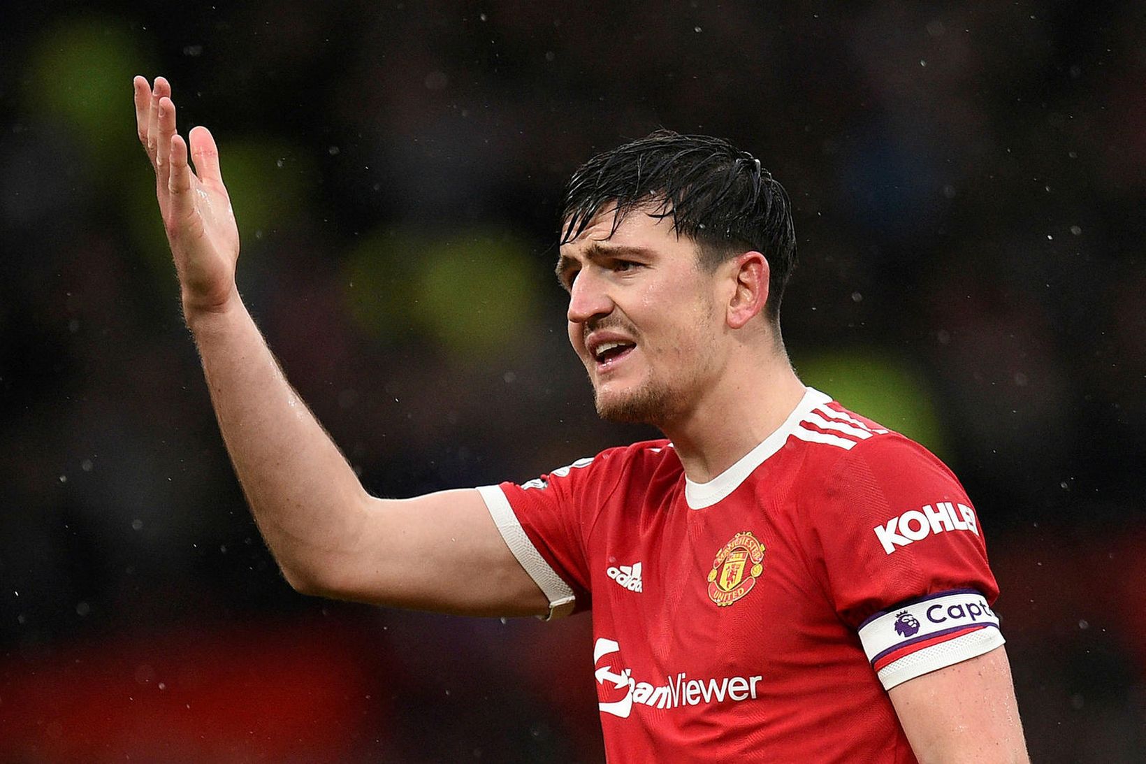 Harry Maguire, fyrirliði Manchester United.