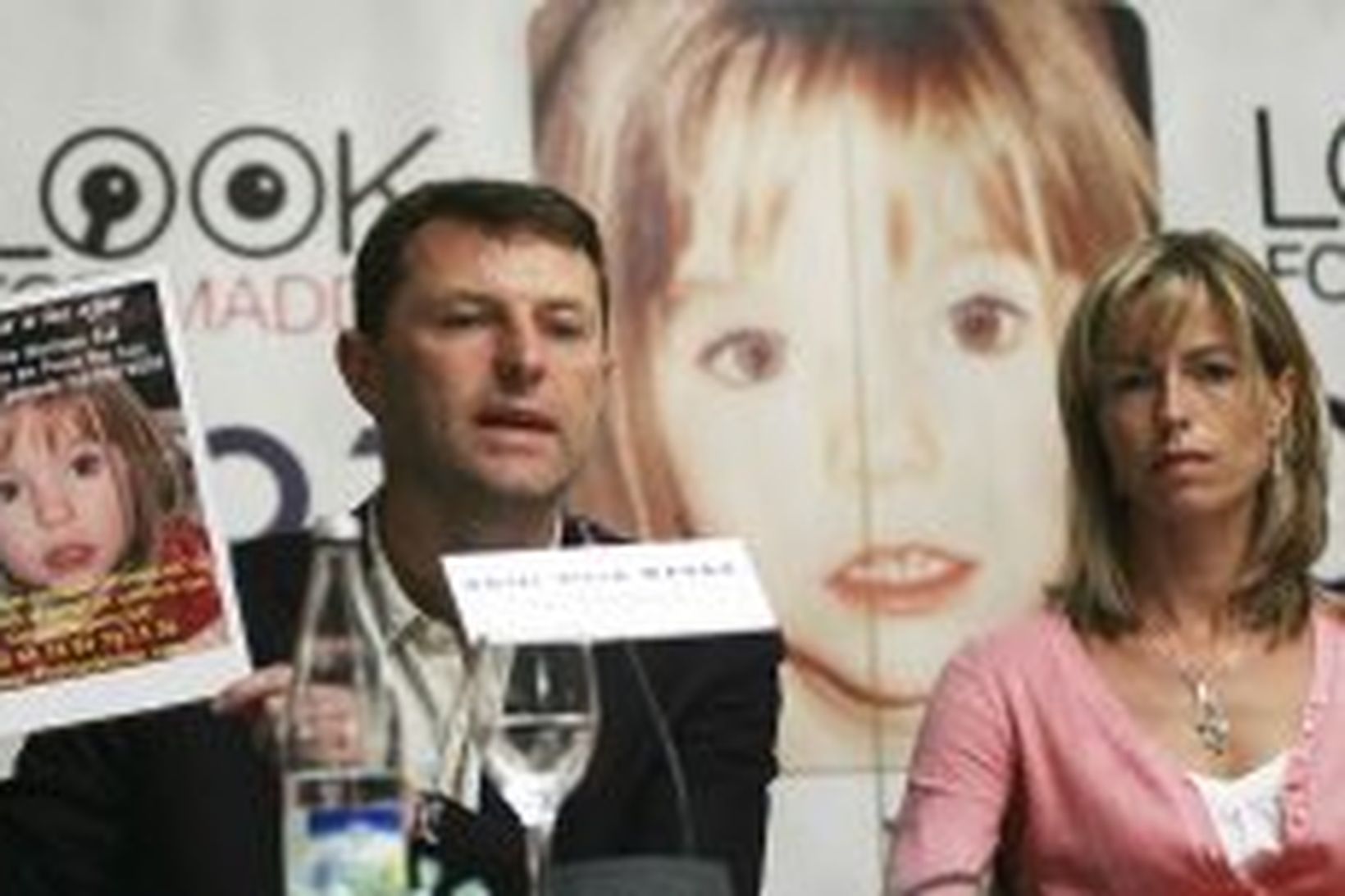 Gerry og Kate McCann á blaðamannafundi í Madrid í morgun.