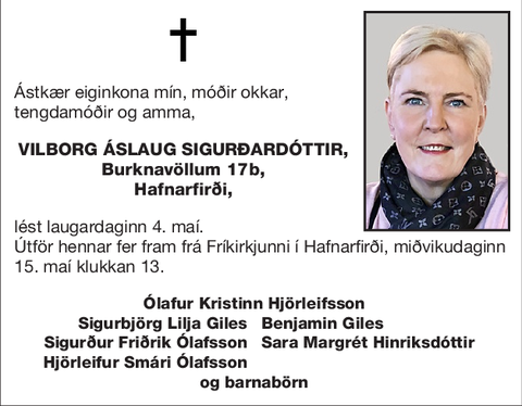 Vilborg Áslaug Sigurðardóttir,