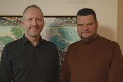 Guðmundur Ingi Guðbrandsson, félags- og vinnumarkaðsráðherra, og Jón Gunnar Þórðarson, framkvæmdastjóri Bara tala.