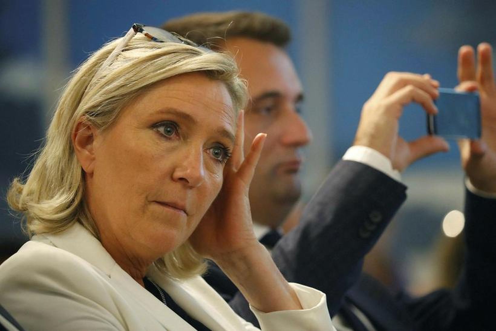 Formaður Front National, Marine Le Pen.