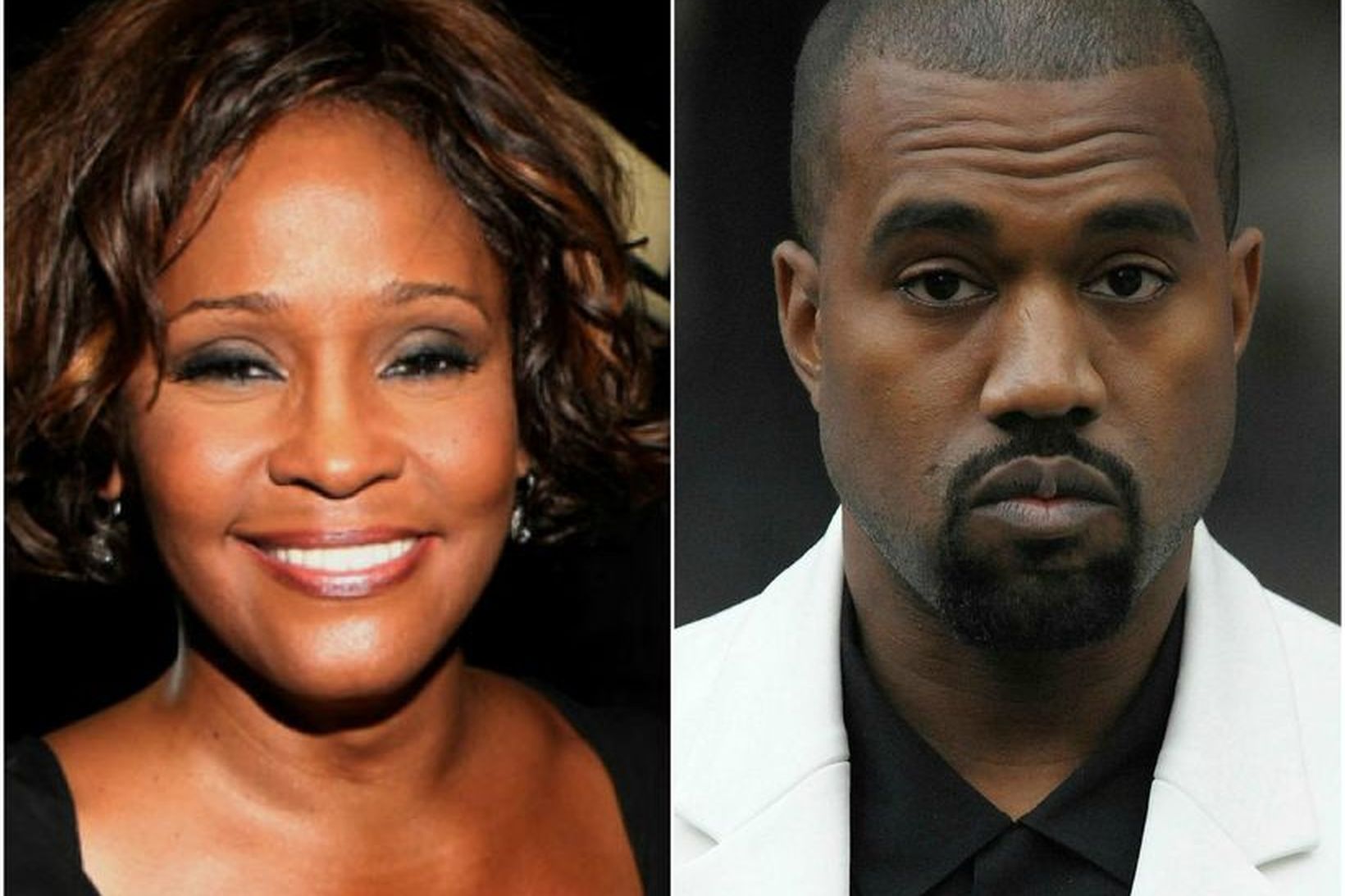 Kanye West keypti mynd af baðherbergi Whitney Houston fyrir nýjustu …