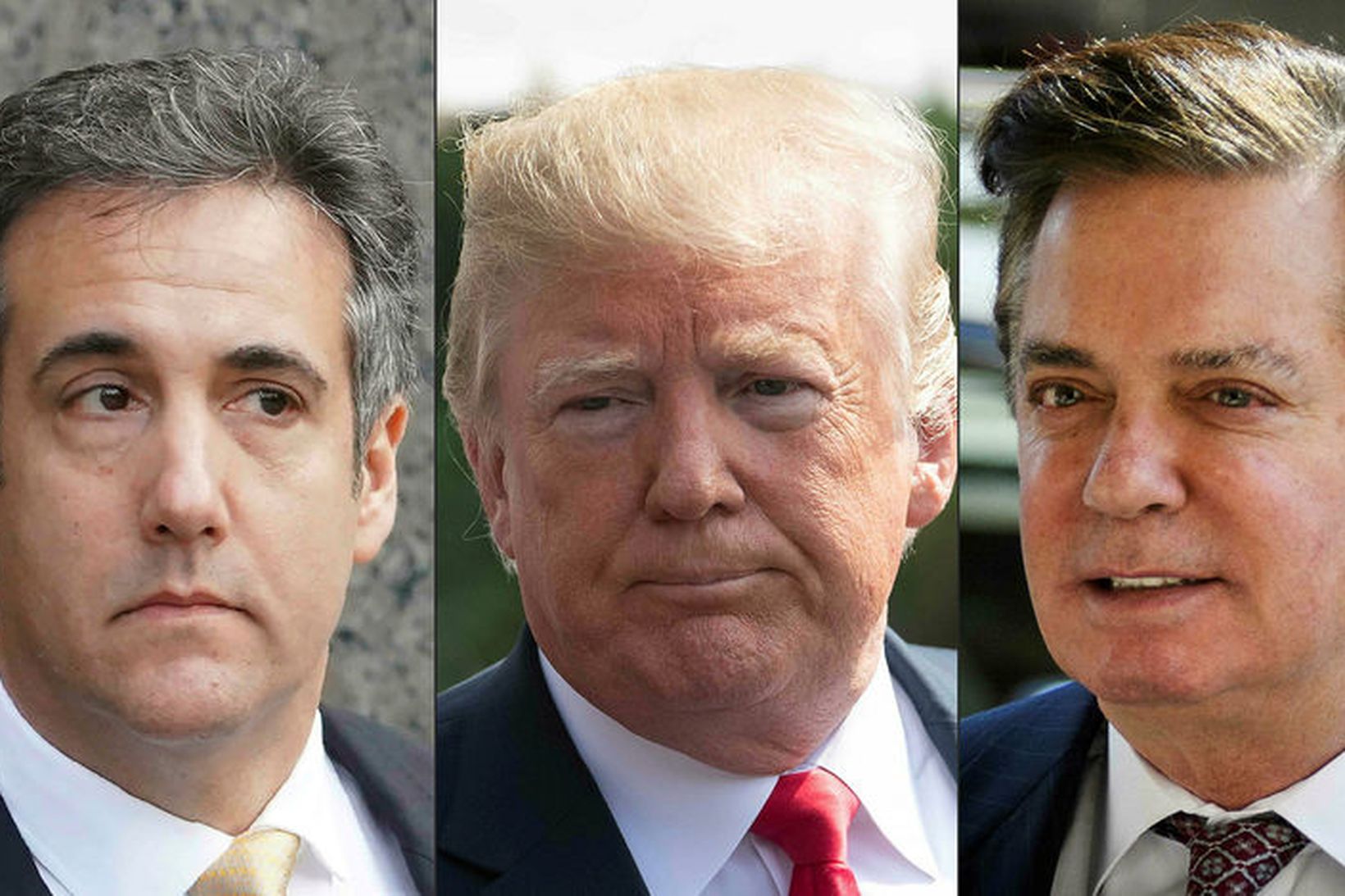 Cohen, Trump og Manafort.