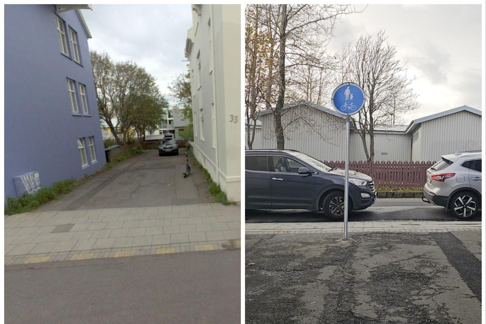 Íbúar við Bergþórugötu höfu lagt við enda innkeyrslunnar í 80 …