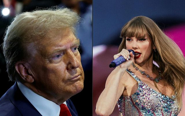 Donald Trump og Taylor Swift.