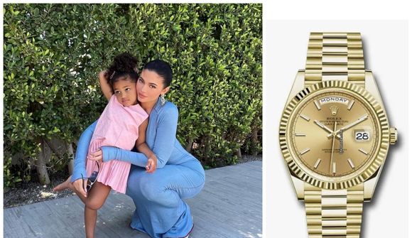 5 ára dóttirin með 5,8 milljóna Rolex-úr