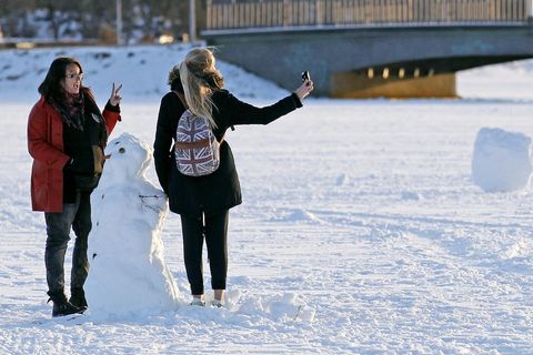 Bundle up today - it's cold out there!