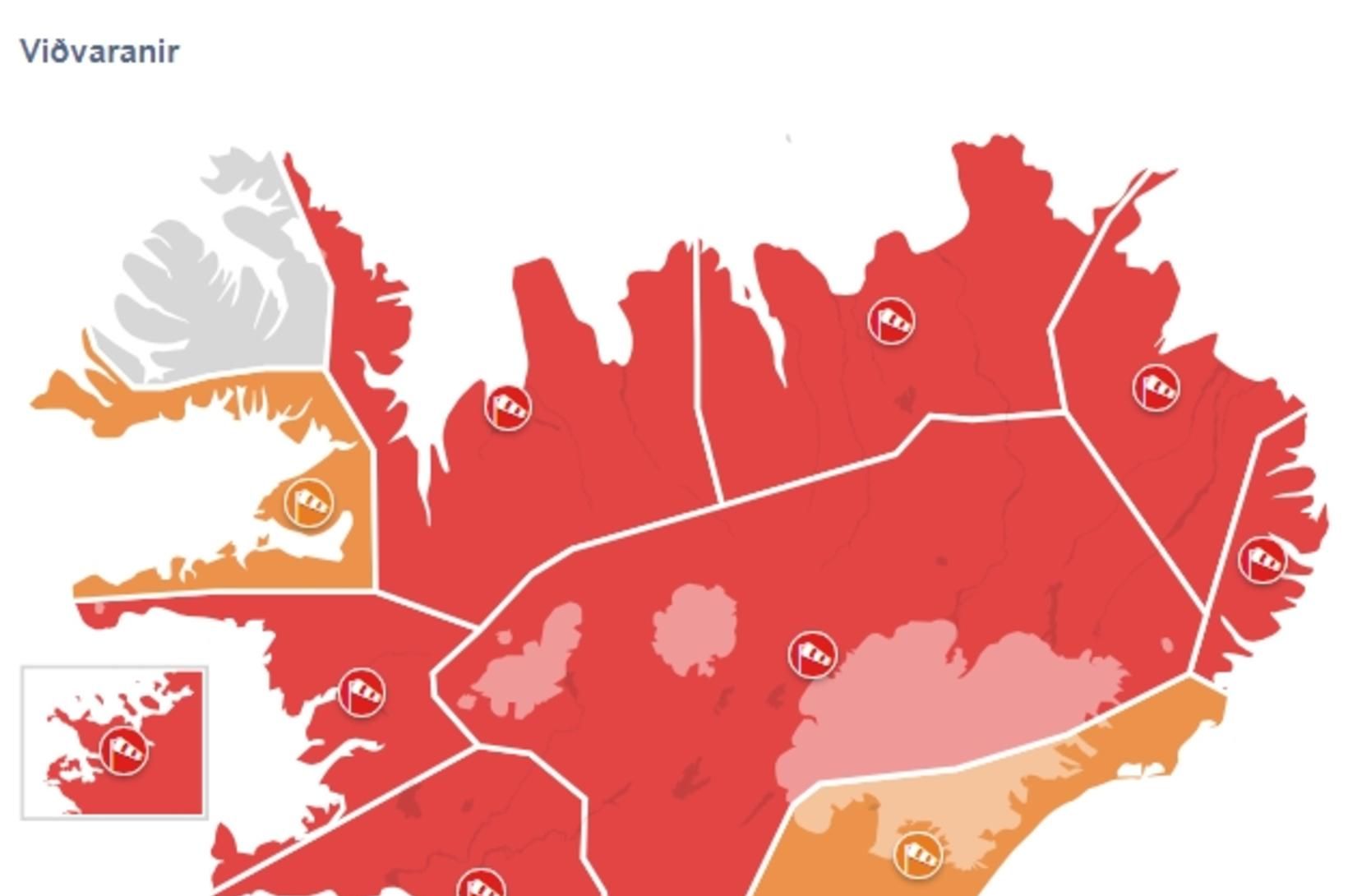 Seinni bylgja illviðrisins gengur yfir í dag