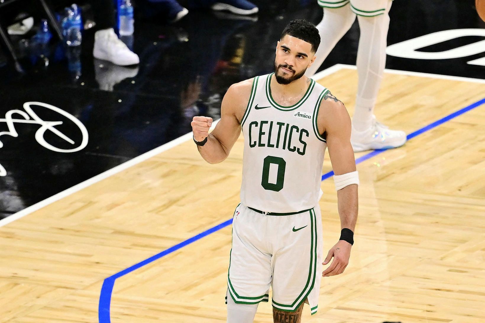 Jayson Tatum átti stórleik fyrir Boston.