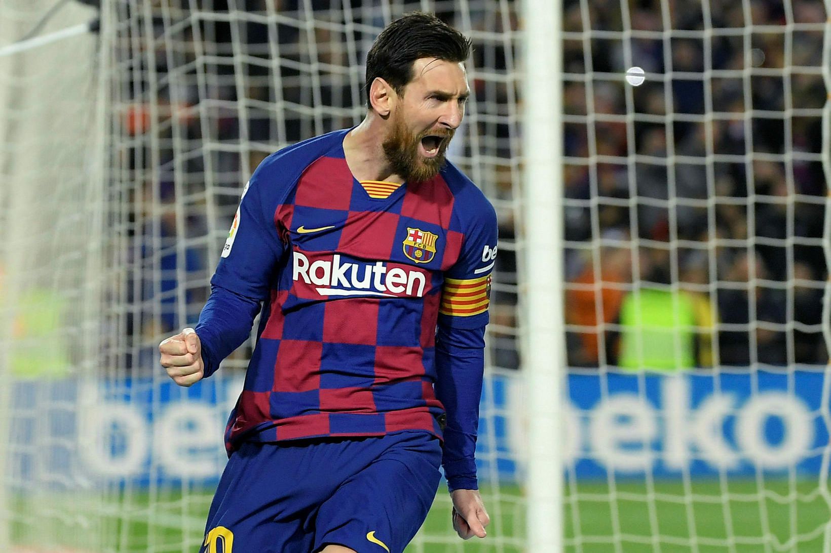 Lionel Messi og félagar í Barcelona eru á toppi spænsku …