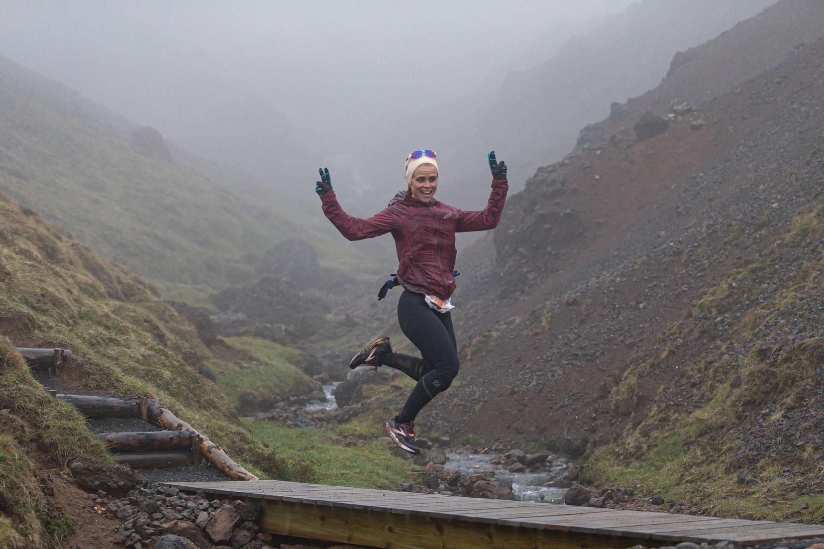 Ragnheiður Sveinbjörnsdóttir kom fyrst í mark kvenna í 161 km …