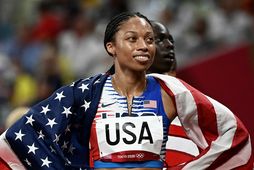 Allyson Felix er sigursælasta hlaupakona heims frá upphafi.